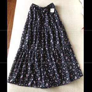 Boho/floral maxi skirt